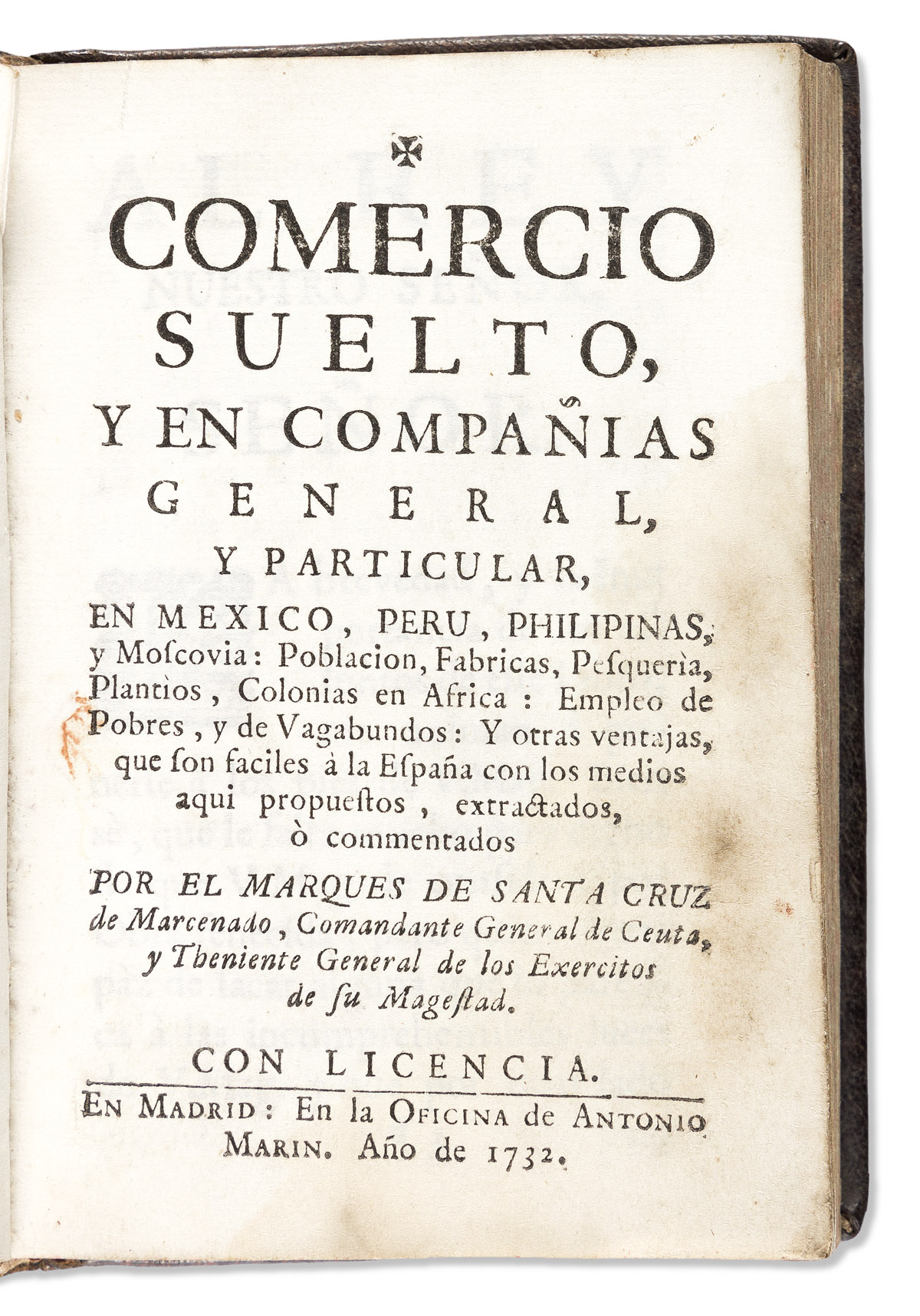 Álvaro de Navia-Osorio y Vigil (1648-1732) Comercio Suelto, y en Compañias General y Particular en Mexico, Peru, Philipinas, y Moscovia